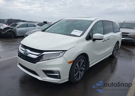 2019 Honda Odyssey Elite z USA, uszkodzony, nr VIN 5FNRL6H91KB067358
